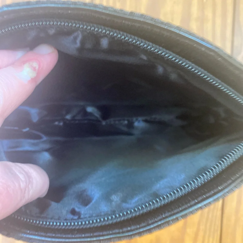 Giorgio Armani Textured Black Pouch